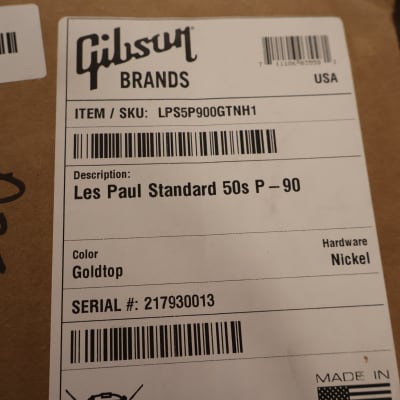 Gibson Les Paul Standard 50s P-90 Goldtop image 12