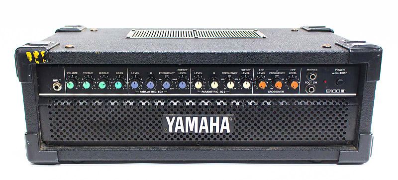 Yamaha B100 III Bass Amplifier Head with Footswitch and Amp