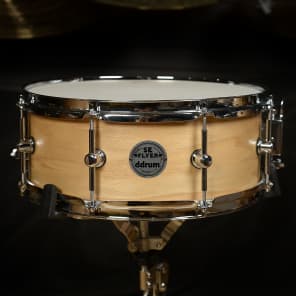 Ddrum SE Flyer 12/14/18/5.5x14 4pc Drum Kit Satin Natural Lacquer w/Ash Outer Ply image 7