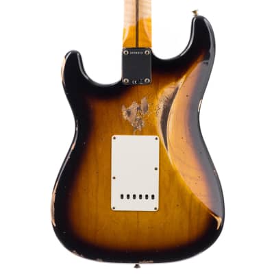 Fender Custom Shop 1957 Stratocaster Heavy Relic, Lark Guitars Custom Run -  2 Tone Sunburst (419) image 2