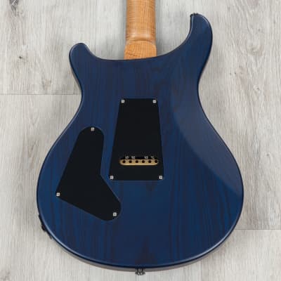 PRS Paul Reed Smith Wood Library Custom 24 Guitar, Ziricote, Satin Cobalt Blue image 7