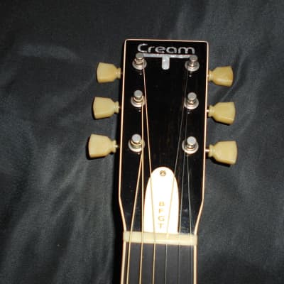 Cream T Pickups  Guitars Aurora Custom BFGT1PS LIMITED EDITION Aztek Gold TopーBackplate Signed By Bil image 5