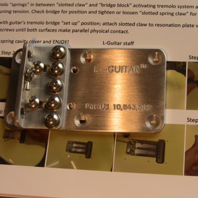 L-GUITAR Claw Lock Resonator Tremolo Bridge tone and tunning improvement image 9