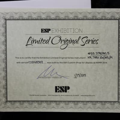 ESP Stream Original Series Custom Shop NAMM Exhibition Bass Guitar image 12