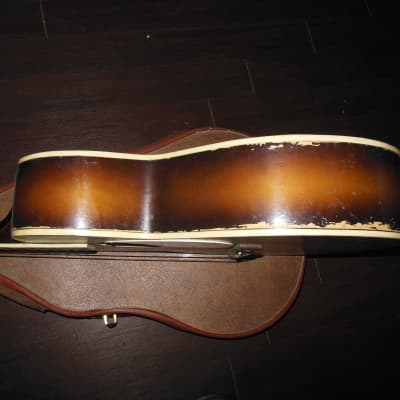 1960 Kay Acoustic flattop acoustic guitar project - Brazilian Board Checker bind image 12