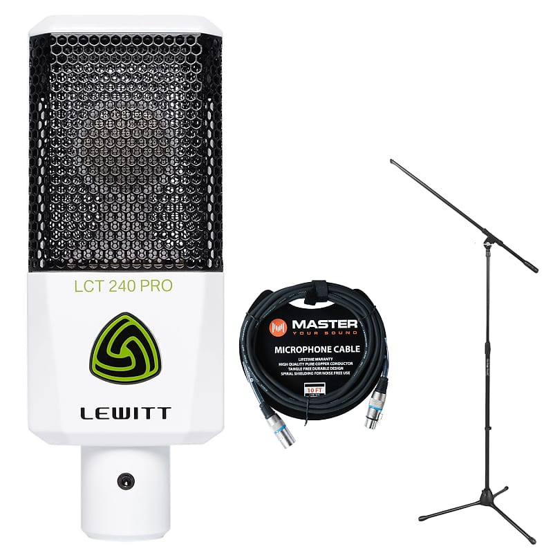 Lewitt LCT-240 PRO Value Pack with Shock Mount - White