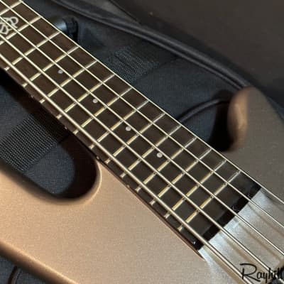 Spector NS Ethos HP 5 String Electric Bass Guitar - Gunmetal Silver image 8