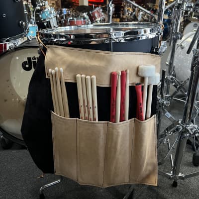 Bentley's Drum Shop Handmade Leather Large Stick Bag in Burgundy image 3