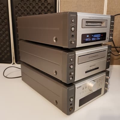 Set DENON Minidisc DMD-M7 Receiver UDRA-M7 Tape Deck DRR-M71998 - Grey Metal image 9