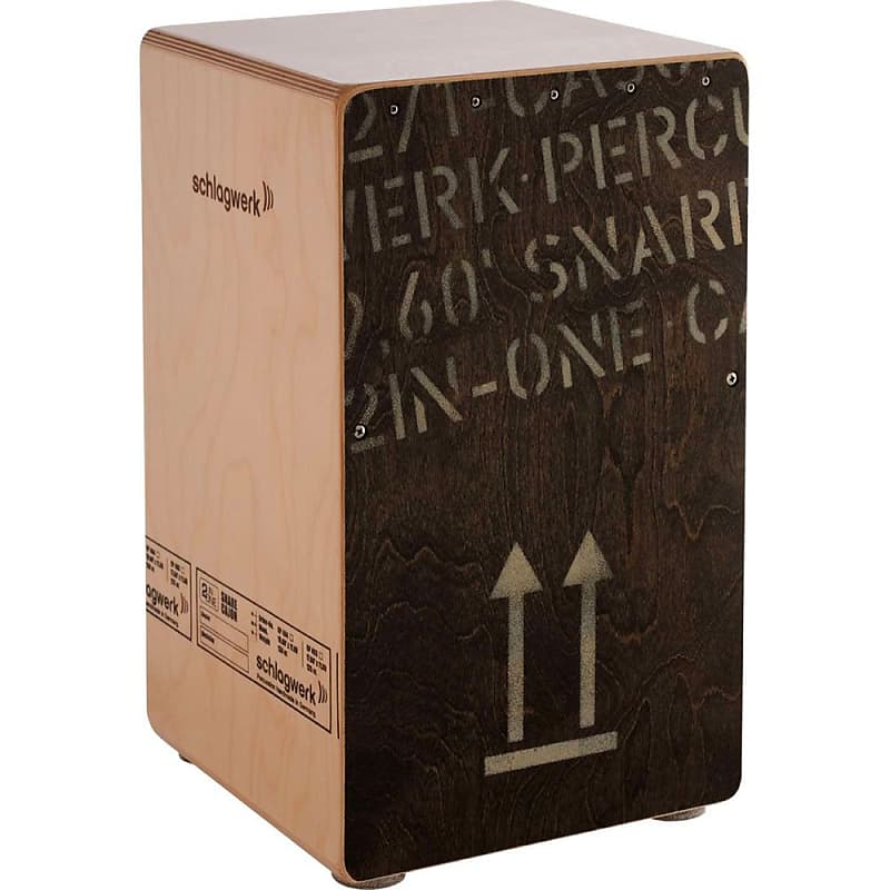 Cajones Schlagwerk CP404 BLK - 2inOne Snare Cajon Black Edition - Large