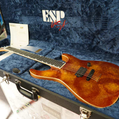 ESP USA M-I NTB TOM - Solar Flare 6-String Electric Guitar w/ Tolex Case (2023) image 11