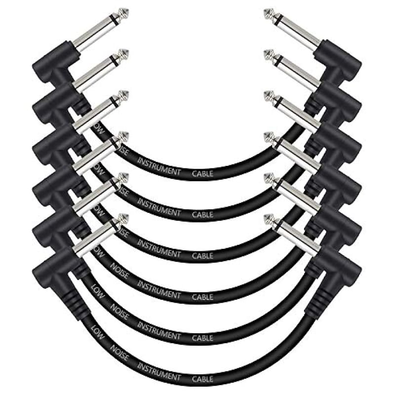 Guitar Effect Pedal Cables 6 Inch 1/4 Instrument Cables For Reverb