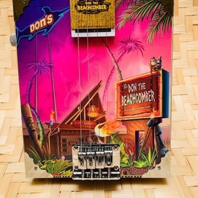 LACE Electric Cigar Box Guitar "Tiki Traveler Edition" (Don The Beachcomber by Doug Horne) - 3 String image 2