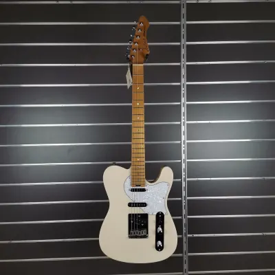 Aria Pro II 615-MK2 Marble White Electric Guitar for sale