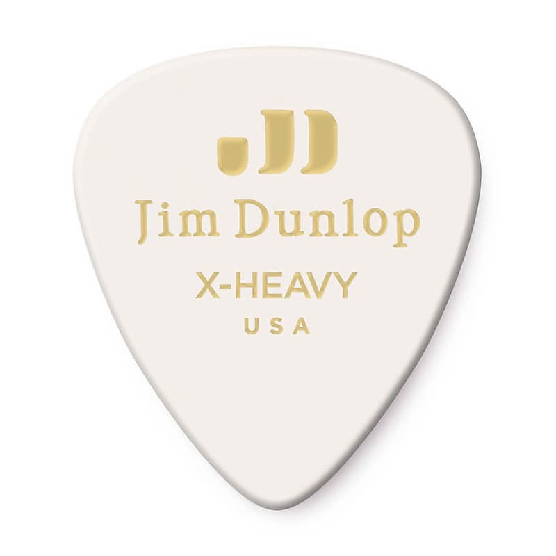 Dunlop 483P01XH Celluloid Standard Classics Extra Heavy Guitar Picks (12-Pack) image 1