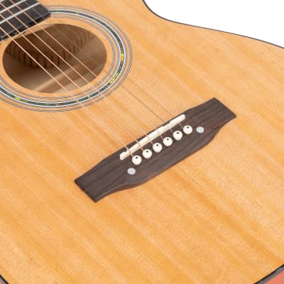 Glarry GT306 39 Inch Beginner Cutaway Acoustic Guitar Auditorium Spruce Burlywood image 5