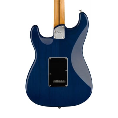 [PREORDER] Fender American Ultra Stratocaster Electric Guitar, Ebony FB, Denim Burst image 4