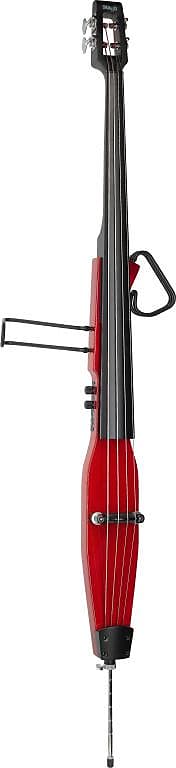STAGG 3/4 electric double bass with gigbag, transparent red EDB-3/4 TR image 1