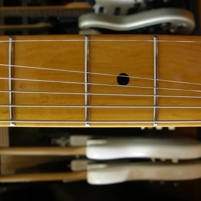 Stagg M350 Jazzmaster Natural finish, maple neck w tremolo Hardshell case image 6
