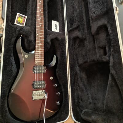 Ernie Ball Music Man John Petrucci Signature JP6 Pearl Redburst with Piezo for sale