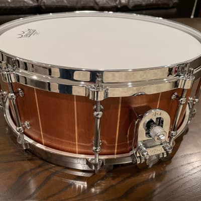 Solid Stave Cherry/Maple 5.5x14" Snare Drum image 1