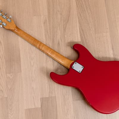 1970s Mosrite Ventures Model Vintage Guitar Strawberry Red w/ Case, Firstman Japan image 13