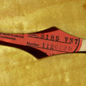 2011 Tokai ES185 VNT - Flame - Figure - Plain Grain - Custom/Historic Quality - OHSC - Warranty Card image 16