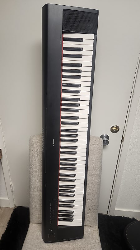 Yamaha Piaggero Np-31 76-Key Electronic Keyboard Pressure Sensitive Keys Black image 1