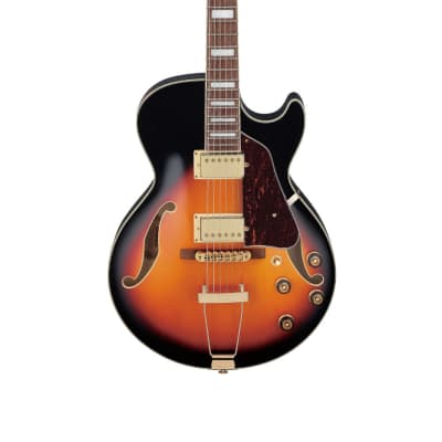 Ibanez AG Standard 6 String Hollow Body Electric Guitar Brown Sunburst image 3