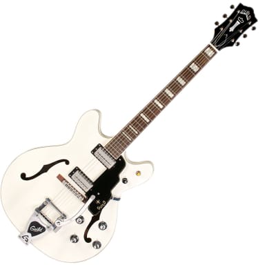 Guild Starfire V w/ Guild Vibrato Tailpiece - White - B-Stock image 1
