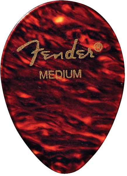 Fender Classic Celluloid Picks - Thin 354 Shape Tortoise Shell 12 Pack image 1