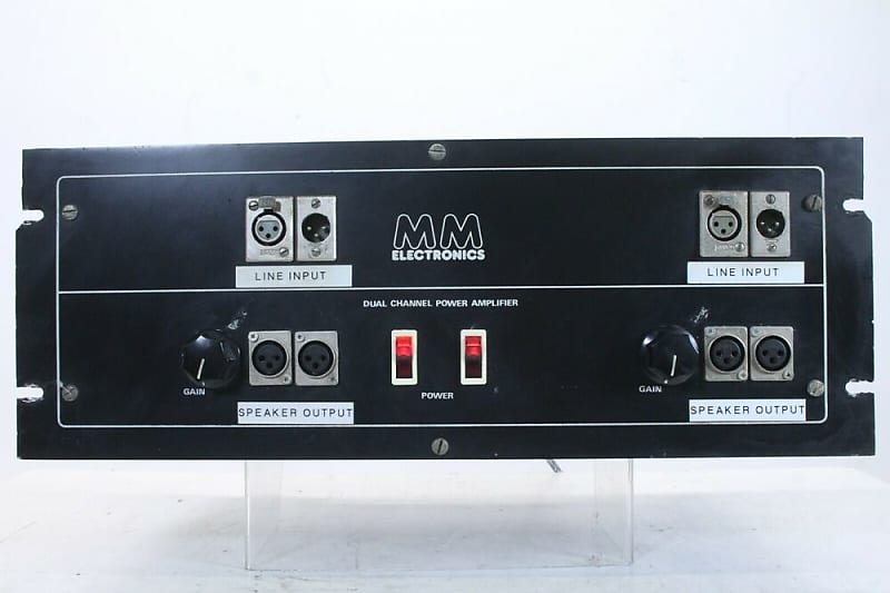 MM Electronics Dual Channel Power Amplifier Reverb