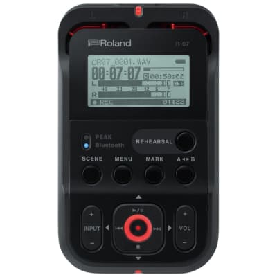 Roland R-07 MP3/WAV Recorder (Black) - Mobile Recorder