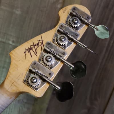 Keith Holland Custom PBASS-ANS #1279 - Electric Blue Metallic Nitro w/ Gator Transit Gig Bag image 19