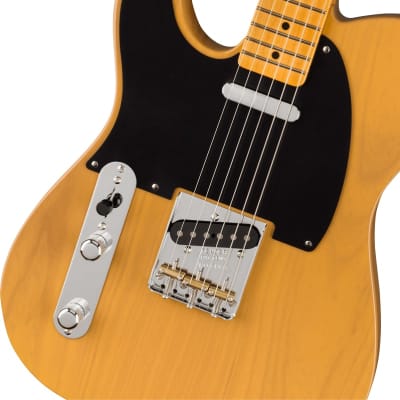Fender American Vintage II 1951 Telecaster Electric Guitar. Left-Hand, Maple Fingerboard, Butterscotch Blonde image 3