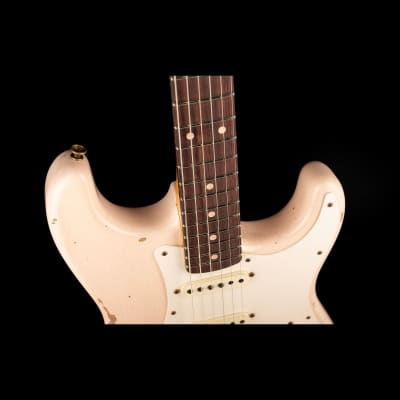 Fender Custom Shop Limited Edition 1959 Stratocaster Relic Super Faded Aged Shell Pink image 3