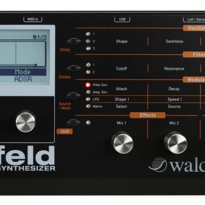 Waldorf Blofeld Desktop Synthesizer - Black (BLofeldBkB)