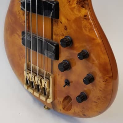 Ibanez SR800AM 4 String Electric Bass Guitar in Amber image 12