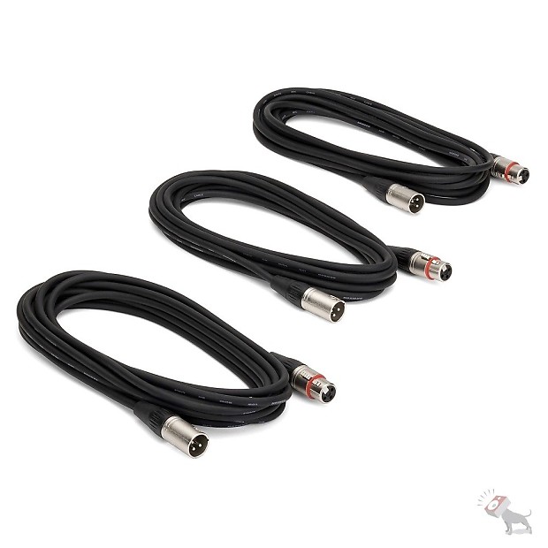 Samson MC18 18' Male XLR to Female XLR Cable (3 Pack) image 1