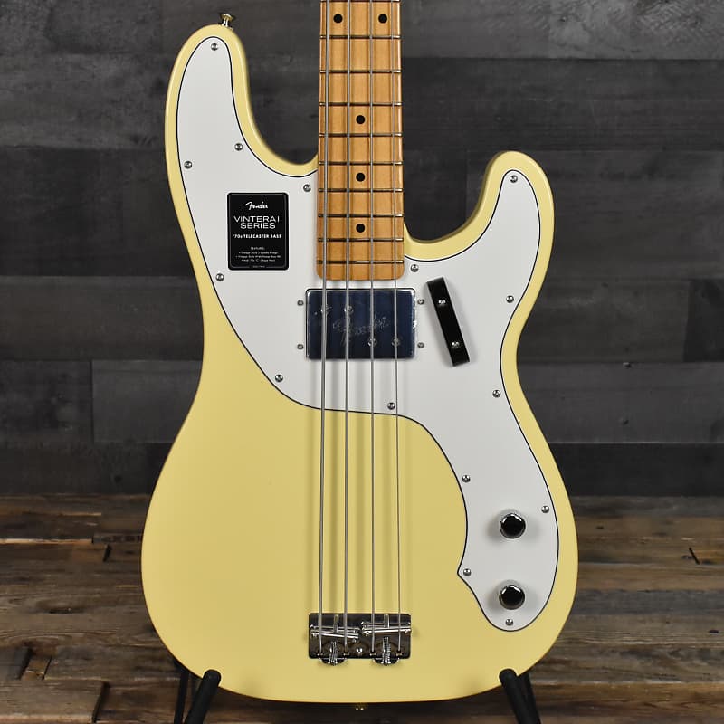 Fender Vintera II 70s Telecaster Bass - Vintage White with Gig Bag