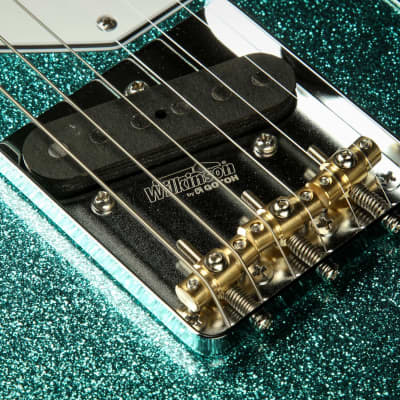 Suhr Eddie's Guitars Exclusive Custom Classic T Roasted - Aqua Sparkle image 23