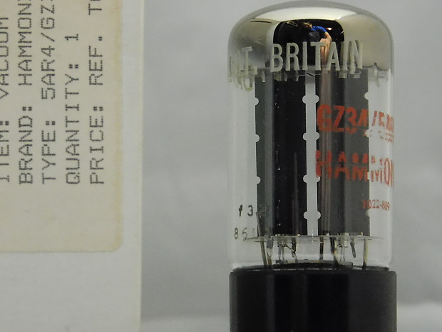 Mullard NOS Hammond GZ34 5AR4 Great Britain F32 1966 Vintage Mullard NOS Hammond GZ34 5AR4 Great Britain F32 1966 Vintage