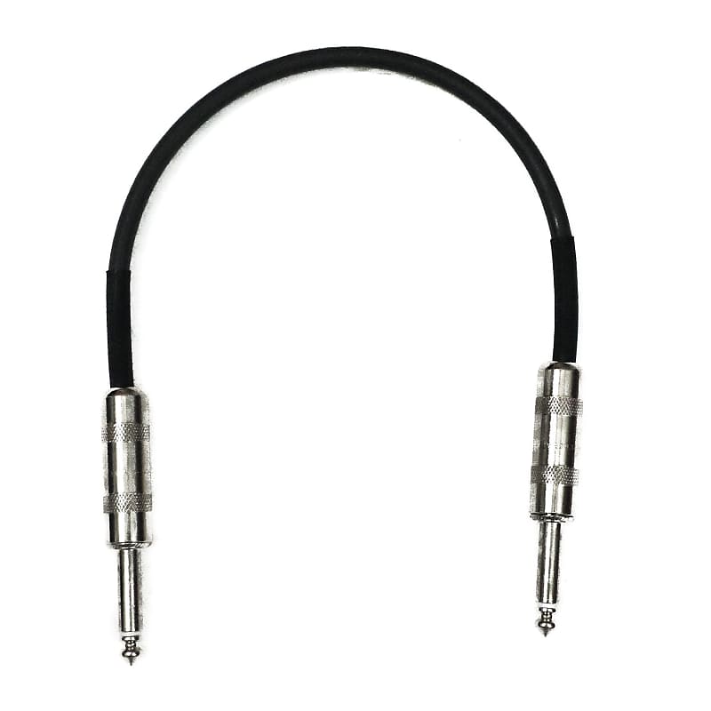 Lincoln ROUTE 24 VOLTS / 1/4" TS Unbalanced Interconnect Gotham GAC-1 Large Format 5U Modular Patch Cable - 2FT GREY image 1