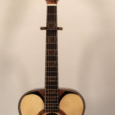 Lefty/Righty Portland Guitar OM Brazilian Rosewood with Adirondack Spruce Top and Snakewood + Pickup image 9