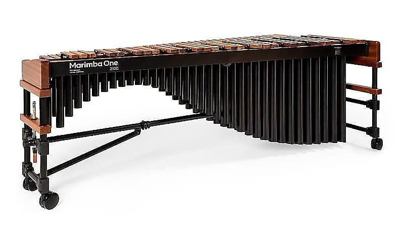 Marimba One 9304 - 3100 5.0 Octave with Basso Bravo resonators, Traditional keyboard image 1
