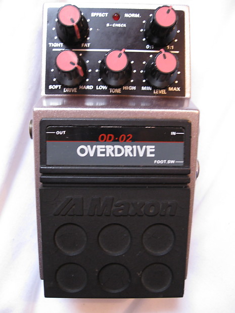 Maxon OD-02 Overdrive 1980's Japan Like OD808 TS9