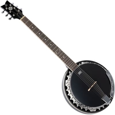 Ortega OBJE356-SBK-L 6-String Linkshänder Banjo inkl. Gigbag image 1