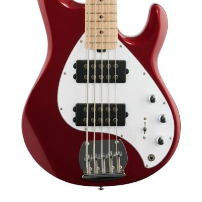 Sterling StingRay SR5HH Bass Candy Apple Red image 3