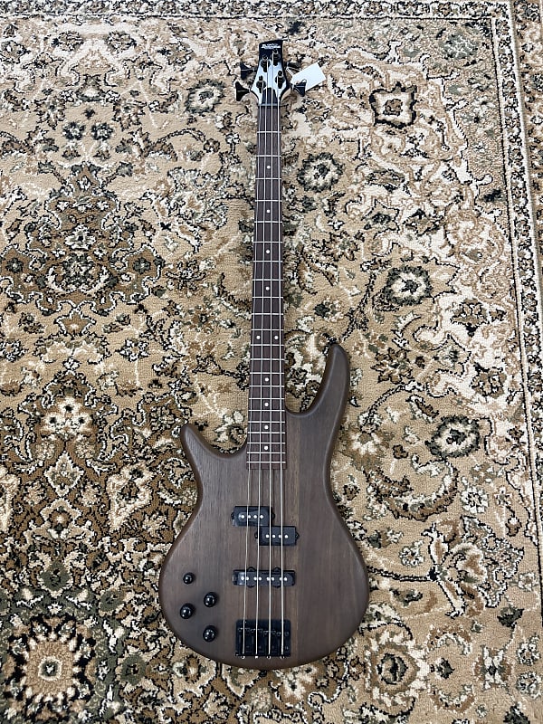 Ibanez Gío GSR-200BL Left Handed 4 String Bass Walnut Flat | Reverb