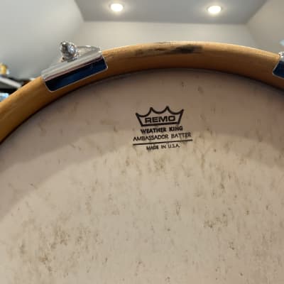 Slingerland Marching Tom  70s Mahogany shell and maple hoops image 7